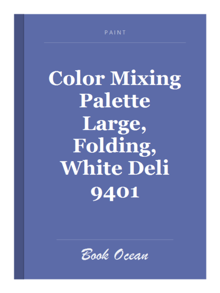 Color Mixing Palette Large, Folding, White Deli 9401