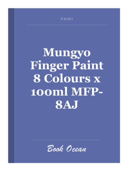 Mungyo Finger Paint 8 Colours x 100ml MFP-8AJ