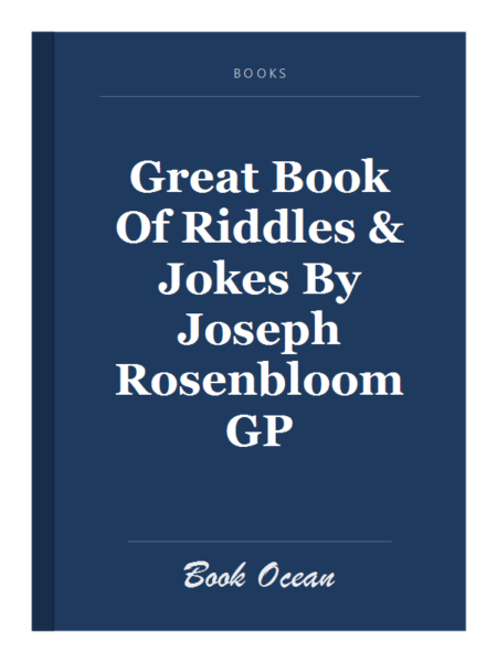 Great Book Of Riddles & Jokes By Joseph Rosenbloom GP