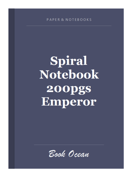Spiral Notebook 200pgs Emperor