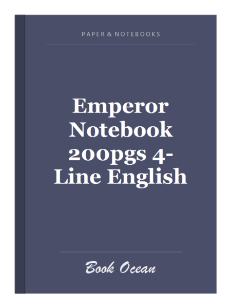 Emperor Notebook 200pgs 4-Line English
