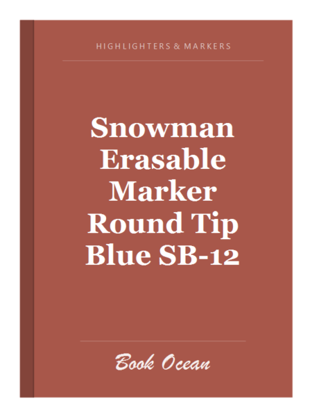 Snowman Erasable Marker Round Tip Blue SB-12