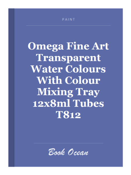 Omega Fine Art Transparent Water Colours With Colour Mixing Tray 12x8ml Tubes T812