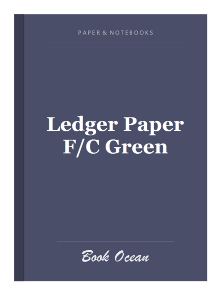 Ledger Paper F/C Green