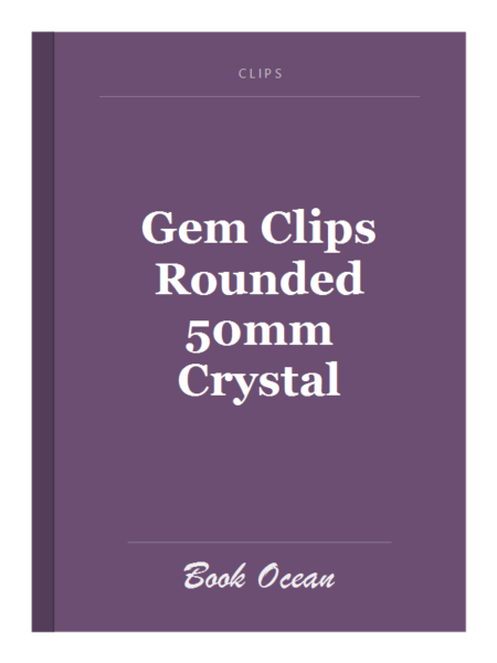 Gem Clips Rounded 50mm Crystal