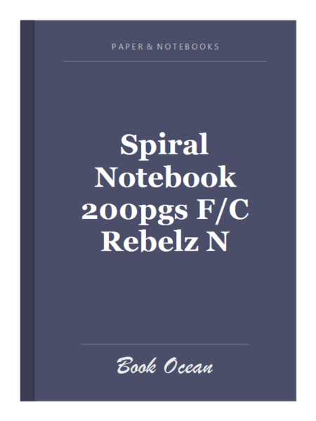 Spiral Notebook 200pgs F/C Rebelz N