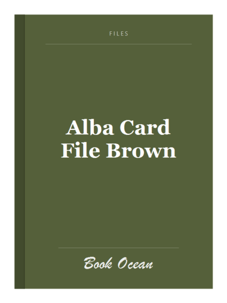 Alba Card File Brown