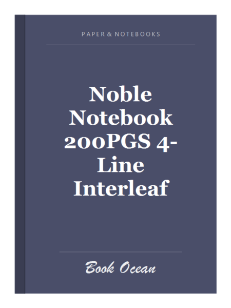 Noble Notebook 200PGS 4-Line Interleaf