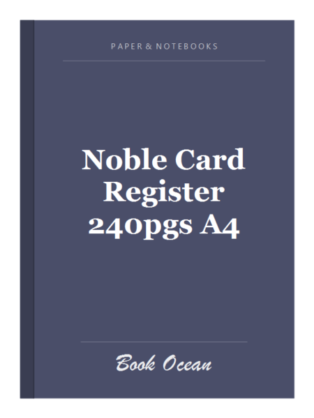 Noble Card Register 240pgs A4