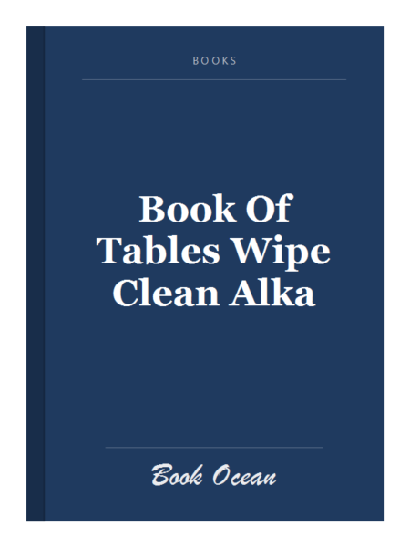 Book Of Tables Wipe Clean Alka