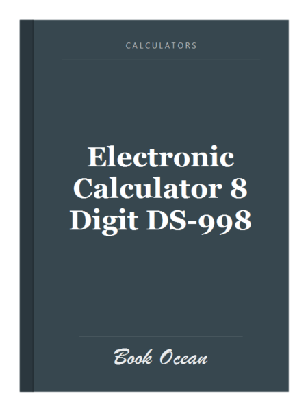 Electronic Calculator 8 Digit DS-998