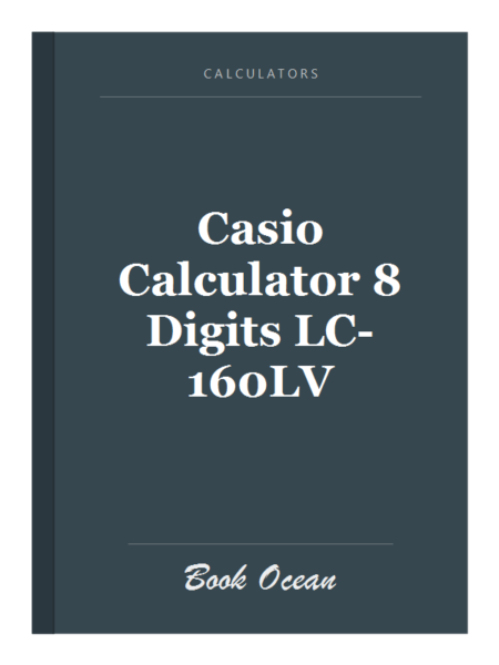 Casio Calculator 8 Digits LC-160LV