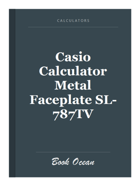 Casio Calculator Metal Faceplate SL-787TV