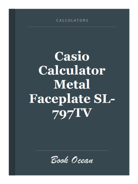 Casio Calculator Metal Faceplate SL-797TV