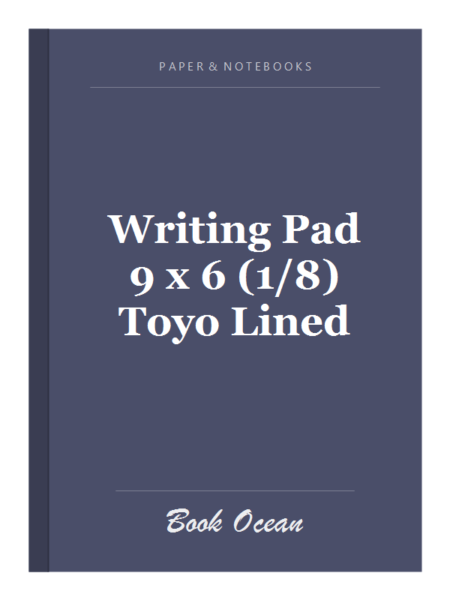 Writing Pad 9 x 6 (1/8) Toyo Lined