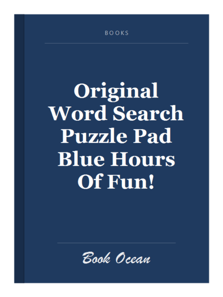 Original Word Search Puzzle Pad Blue Hours Of Fun!