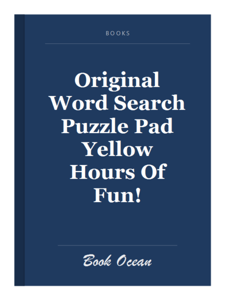 Original Word Search Puzzle Pad Yellow Hours Of Fun!