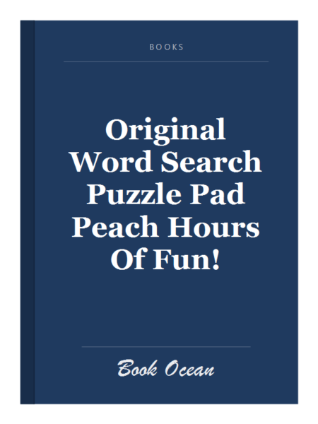 Original Word Search Puzzle Pad Peach Hours Of Fun!