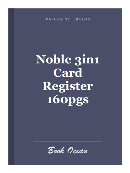 Noble 3in1 Card Register 160pgs