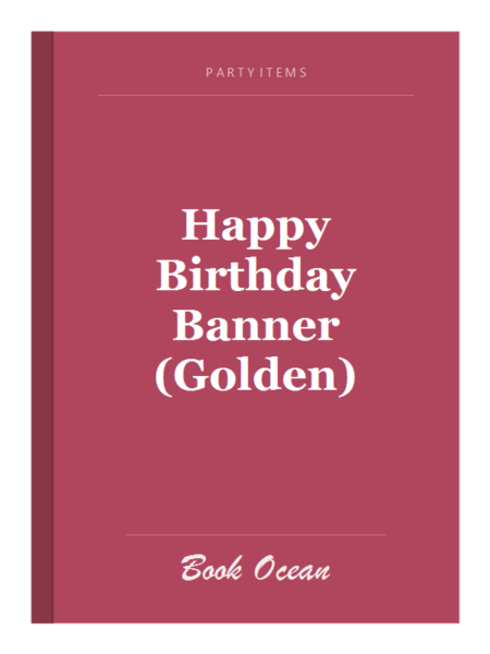 Happy Birthday Banner (Golden)