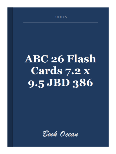 ABC 26 Flash Cards 7.2 x 9.5 JBD 386