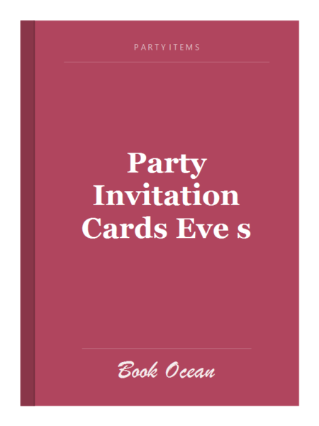 Party Invitation Cards Eve s