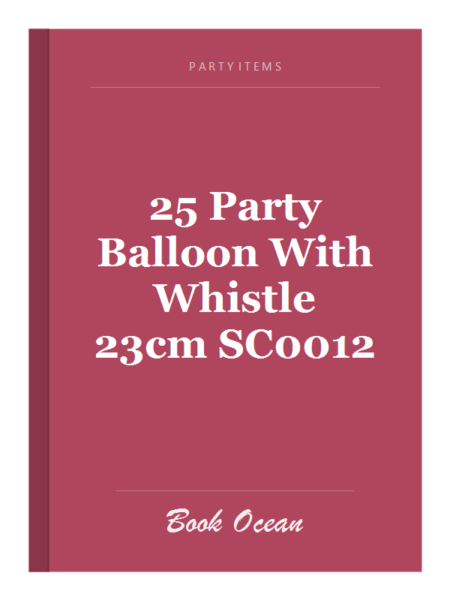 25 Party Balloon With Whistle 23cm SC0012