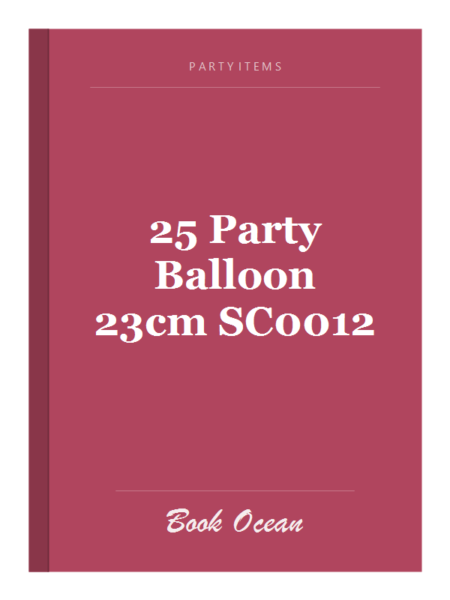 25 Party Balloon 23cm SC0012