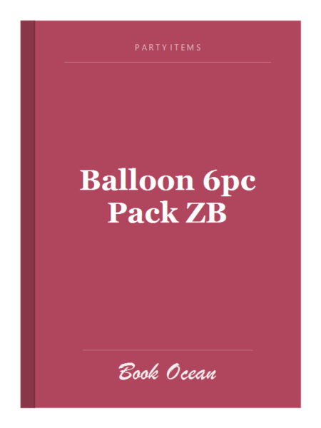 Balloon 6pc Pack ZB