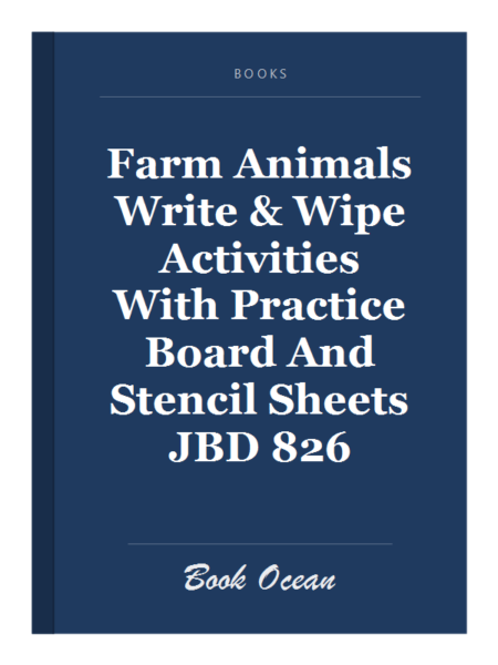 Farm Animals Write & Wipe Activities With Practice Board And Stencil Sheets JBD 826