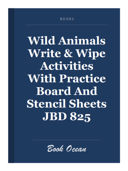 Wild Animals Write & Wipe Activities With Practice Board And Stencil Sheets JBD 825