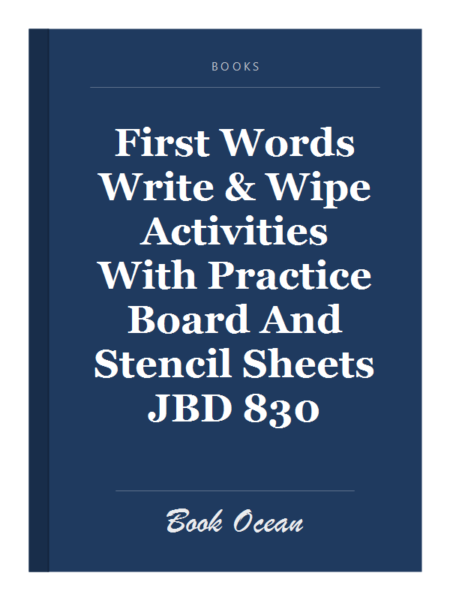 First Words Write & Wipe Activities With Practice Board And Stencil Sheets JBD 830