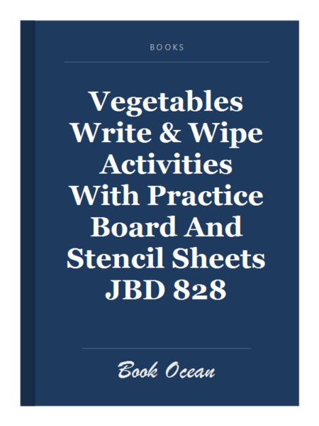 Vegetables Write & Wipe Activities With Practice Board And Stencil Sheets JBD 828