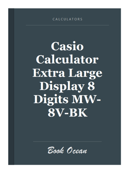 Casio Calculator Extra Large Display 8 Digits MW-8V-BK