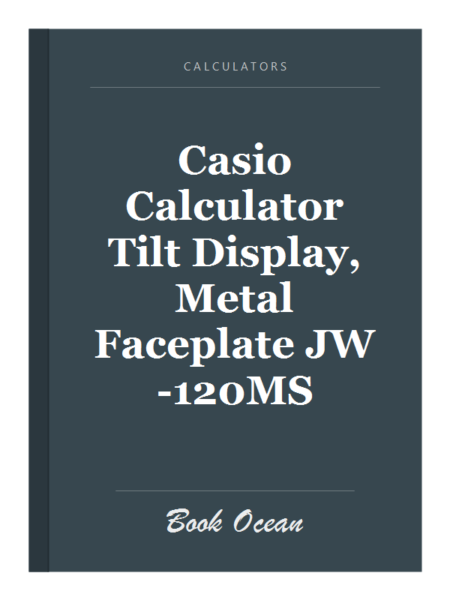 Casio Calculator Tilt Display, Metal Faceplate JW-120MS
