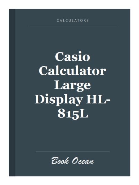 Casio Calculator Large Display HL-815L