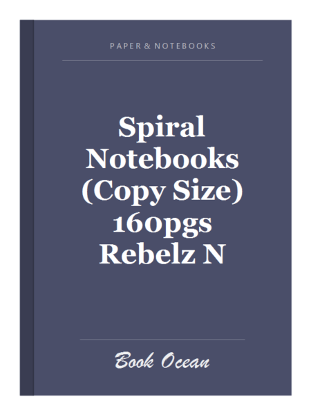 Spiral Notebooks (Copy Size) 160pgs Rebelz N