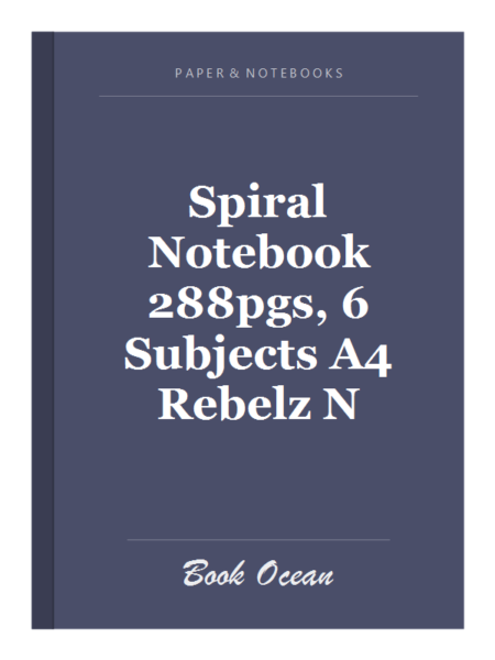 Spiral Notebook 288pgs, 6 Subjects A4 Rebelz N