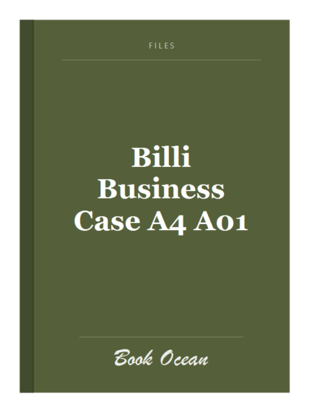 Billi Business Case A4 A01