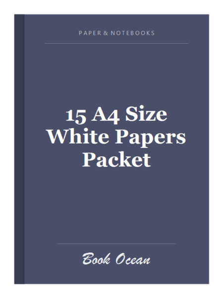 15 A4 Size White Papers Packet