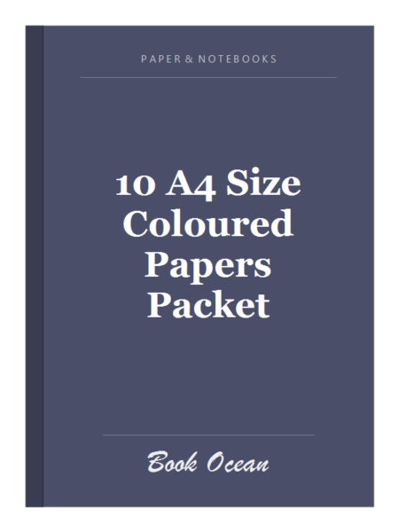 10 A4 Size Coloured Papers Packet