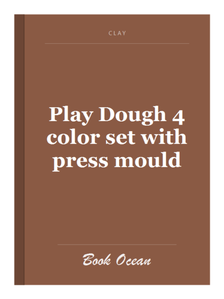 Play Dough 4 color set with press mould