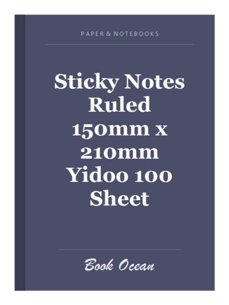 Sticky Notes Ruled 150mm x 210mm Yidoo 100 Sheet