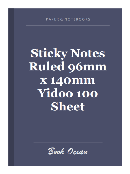 Sticky Notes Ruled 96mm x 140mm Yidoo 100 Sheet