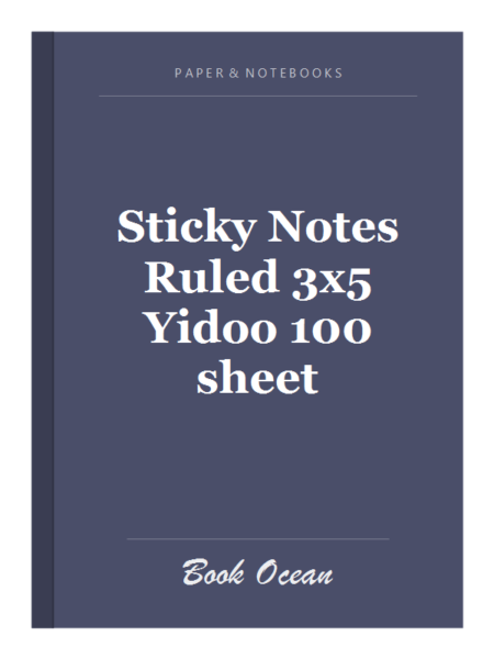 Sticky Notes Ruled 3x5 Yidoo 100 sheet