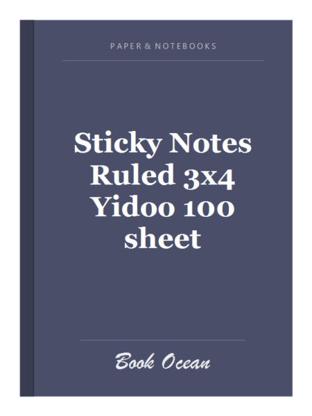 Sticky Notes Ruled 3x4 Yidoo 100 sheet
