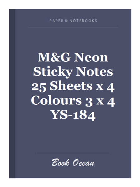 M&G Neon Sticky Notes 25 Sheets x 4 Colours 3 x 4 YS-184