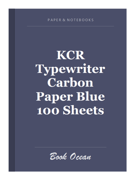 KCR Typewriter Carbon Paper Blue 100 Sheets