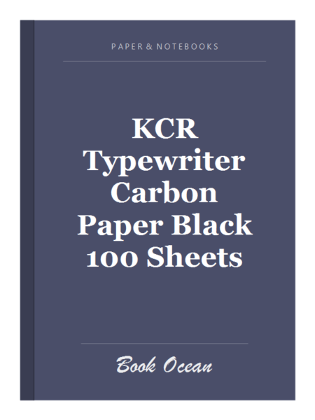 KCR Typewriter Carbon Paper Black 100 Sheets