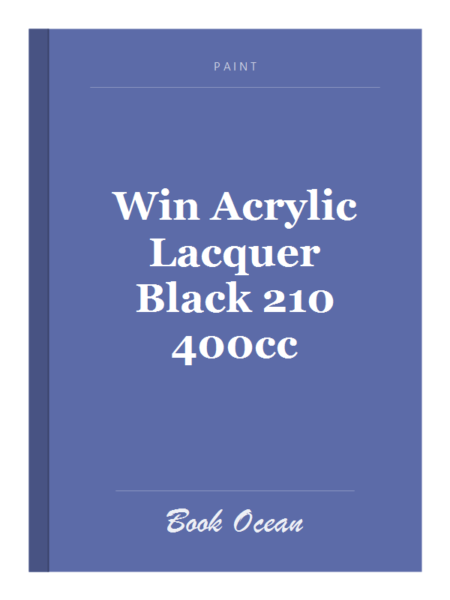 Win Acrylic Lacquer Black 210 400cc